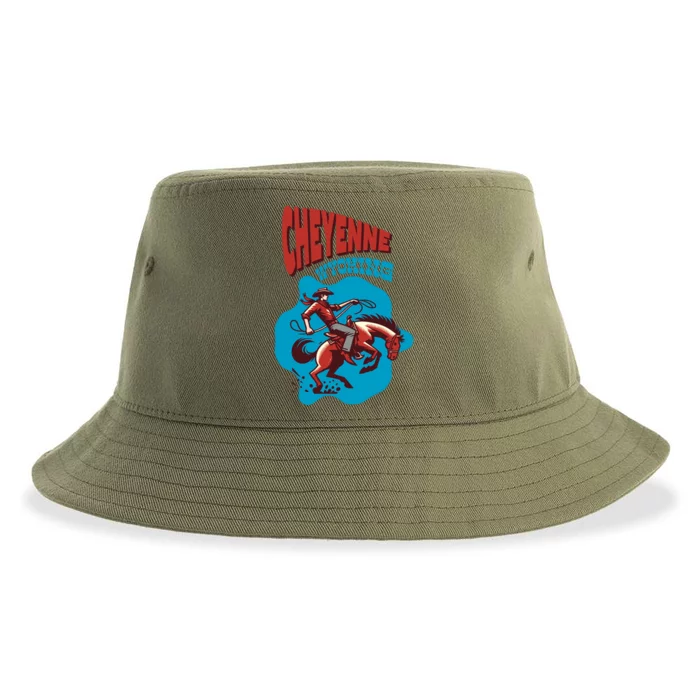 Cheyenne Wyoming Cowboy Vintage Sustainable Bucket Hat