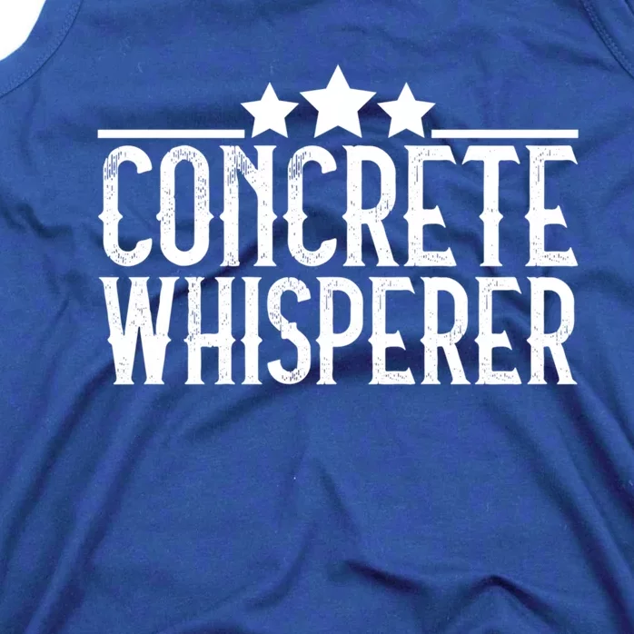 Concrete Whisperer Construction Worker Gift Tank Top