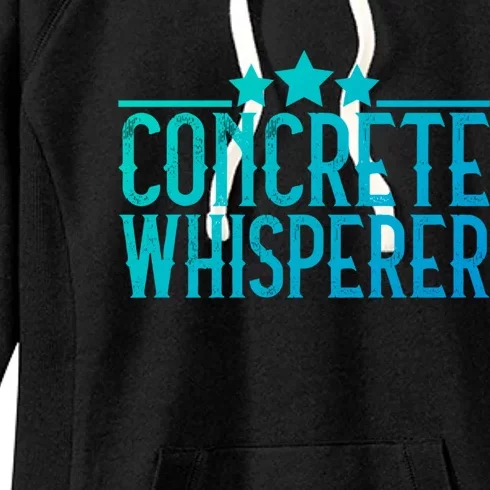 Concrete Whisperer Construction Worker Gift Women's Fleece Hoodie