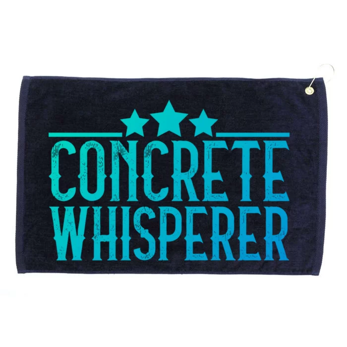 Concrete Whisperer Construction Worker Gift Grommeted Golf Towel