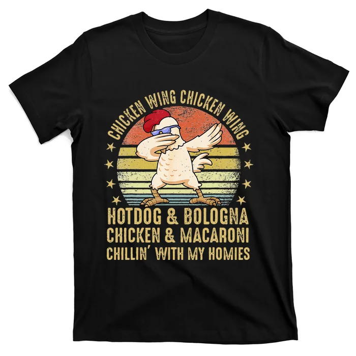 Chicken Wing Chicken Wing Song Lyric Hot Dog Bologna T-Shirt