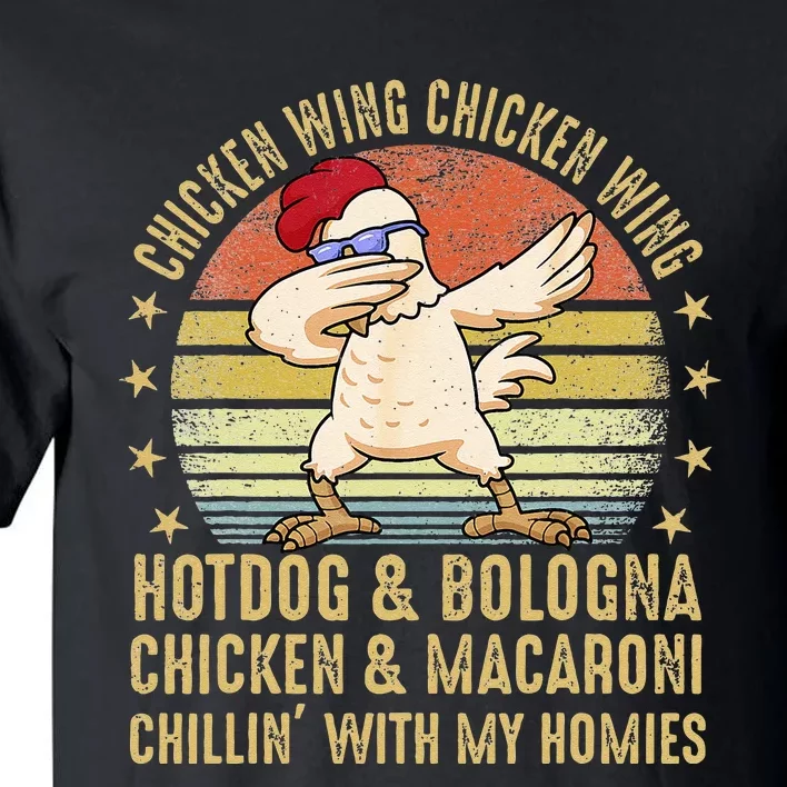 Chicken Wing Chicken Wing Song Lyric Hot Dog Bologna Tall T-Shirt