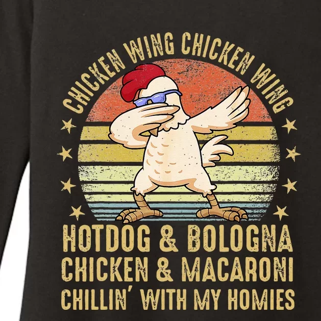 Chicken Wing Chicken Wing Song Lyric Hot Dog Bologna Womens CVC Long Sleeve Shirt