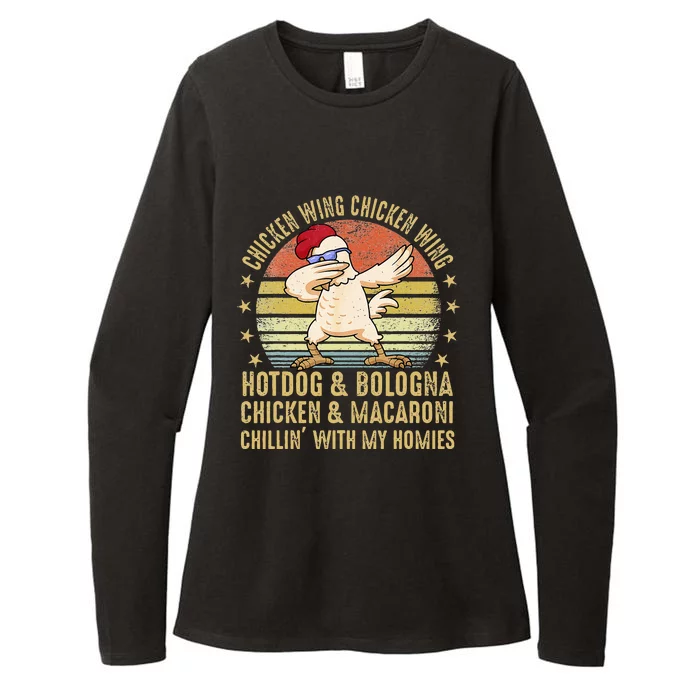 Chicken Wing Chicken Wing Song Lyric Hot Dog Bologna Womens CVC Long Sleeve Shirt