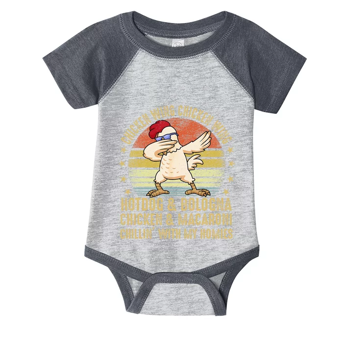 Chicken Wing Chicken Wing Song Lyric Hot Dog Bologna Infant Baby Jersey Bodysuit