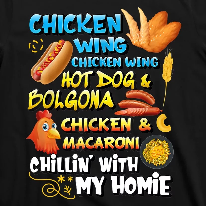 Chicken Wing Chicken Wing Hot Dog Bologna T-Shirt