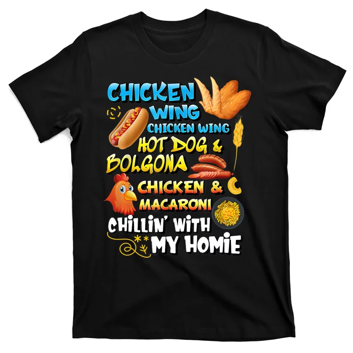 Chicken Wing Chicken Wing Hot Dog Bologna T-Shirt