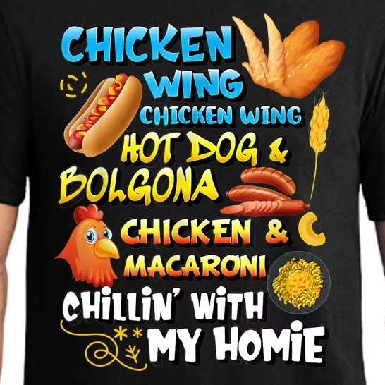 Chicken Wing Chicken Wing Hot Dog Bologna Pajama Set