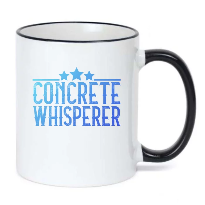 Concrete Whisperer Construction Worker Gift Black Color Changing Mug