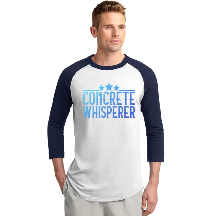 Concrete Whisperer Construction Worker Gift Baseball Sleeve Shirt