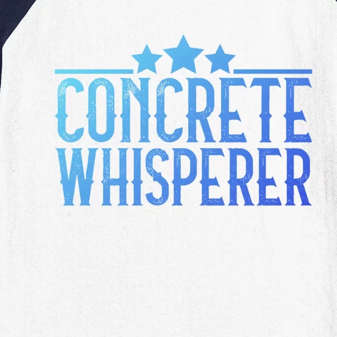 Concrete Whisperer Construction Worker Gift Baseball Sleeve Shirt