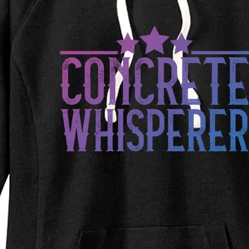 Concrete Whisperer Construction Worker Gift Women's Fleece Hoodie