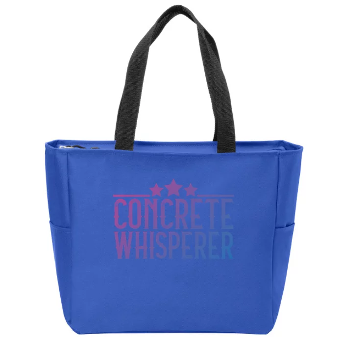 Concrete Whisperer Construction Worker Gift Zip Tote Bag