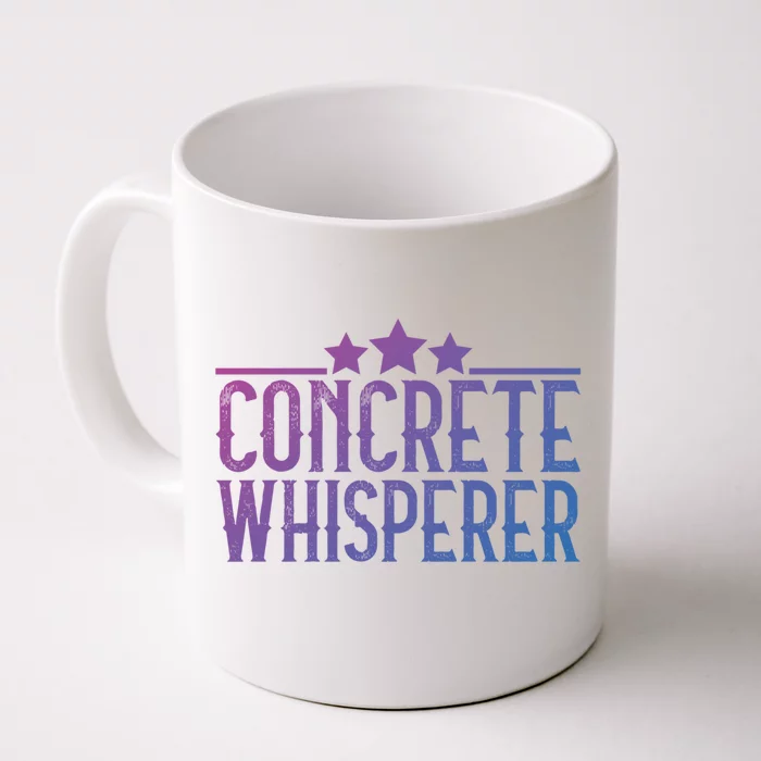 Concrete Whisperer Construction Worker Gift Front & Back Coffee Mug