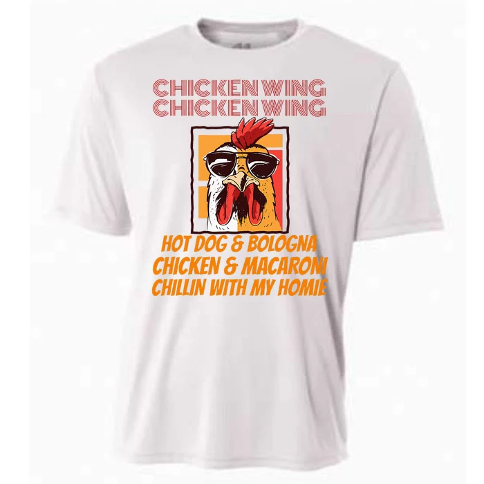 Chicken Wing Chicken Wing Hot Dog And Bologna Cooling Performance Crew T-Shirt