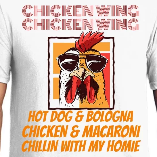 Chicken Wing Chicken Wing Hot Dog And Bologna Pajama Set