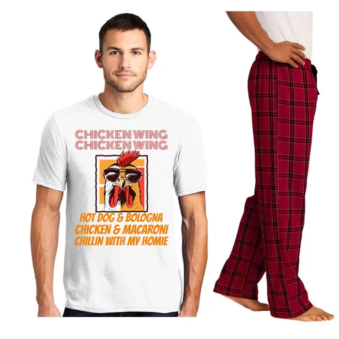 Chicken Wing Chicken Wing Hot Dog And Bologna Pajama Set