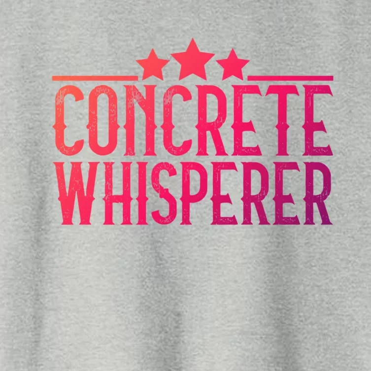 Concrete Whisperer Construction Worker Gift Women's Crop Top Tee