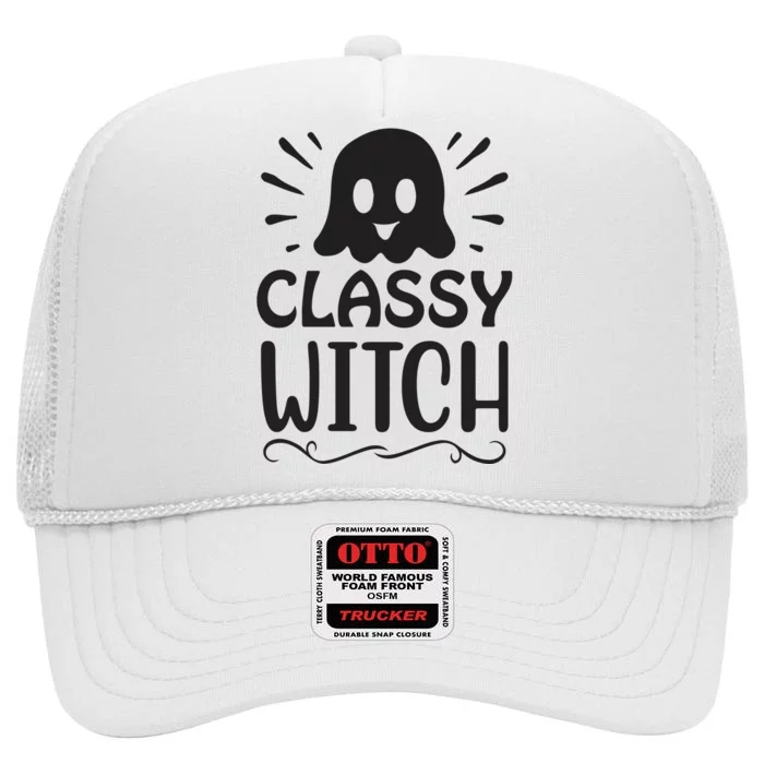 Classy Witch High Crown Mesh Trucker Hat