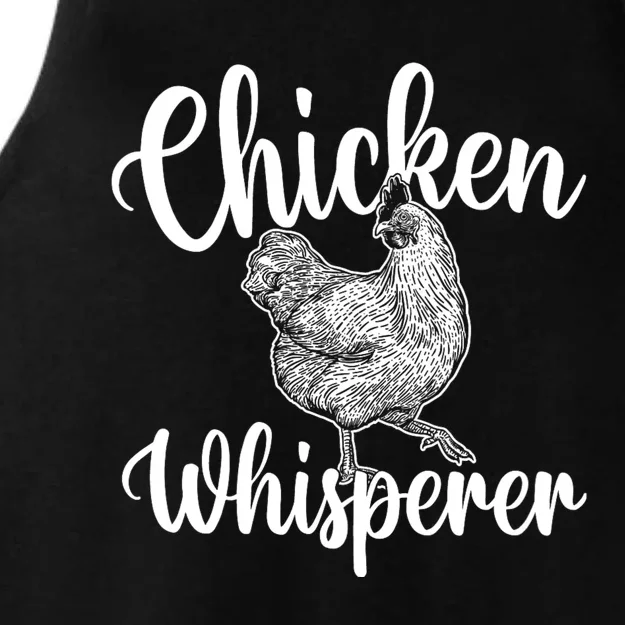 Chicken Whisperer Chicken Lover Poultry Owner Ladies Tri-Blend Wicking Tank