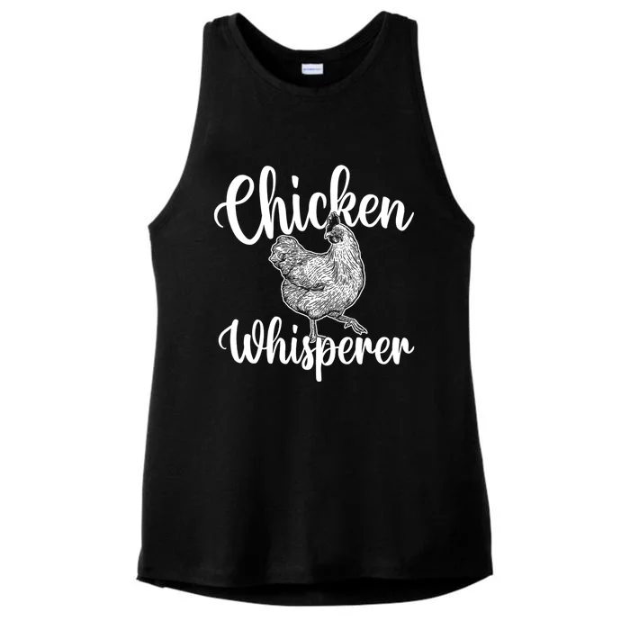 Chicken Whisperer Chicken Lover Poultry Owner Ladies Tri-Blend Wicking Tank