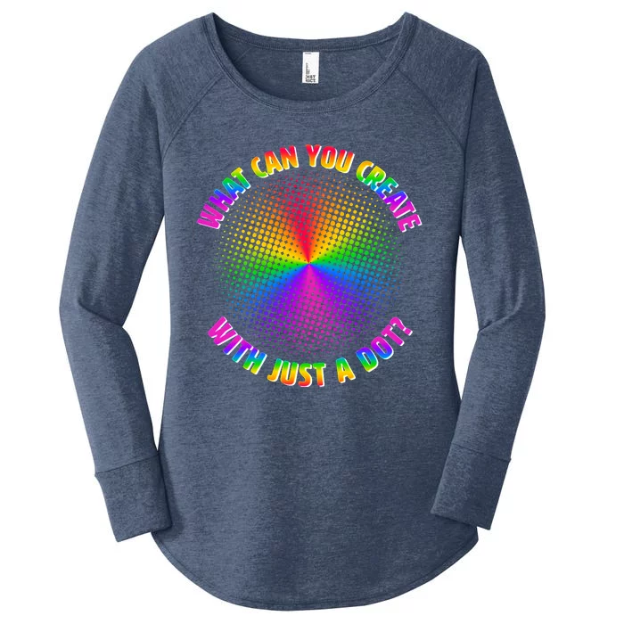 Colorful What Can You Create With Just A Dot Women's Perfect Tri Tunic Long Sleeve Shirt