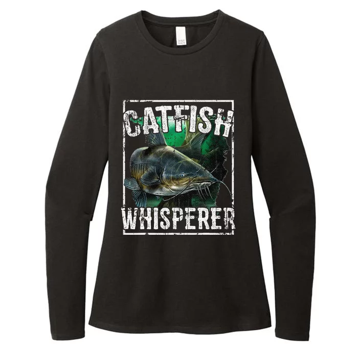 Catfish Whisperer Catfish Fishing Womens CVC Long Sleeve Shirt