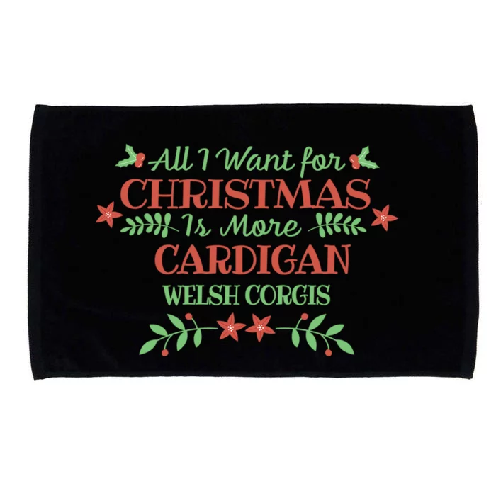 Cardigan Welsh Corgi Christmas Dog Lover Funny Saying Xmas Gift Microfiber Hand Towel