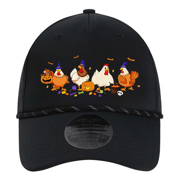 Cute Witch Chicken Chick Pumpkin Halloween Farm Farmer Performance The Dyno Cap