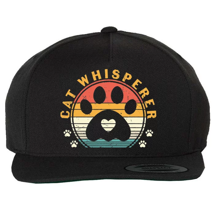 Cat Whisperer Cat Wool Snapback Cap