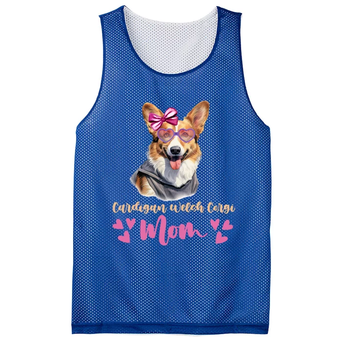 Cardigan Welsh Corgi Dog Mom Mothers Day Lover Dog Gift Mesh Reversible Basketball Jersey Tank