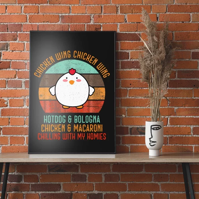 Chicken Wing Chicken Wing Song Lyric Hot Dog Bologna Poster