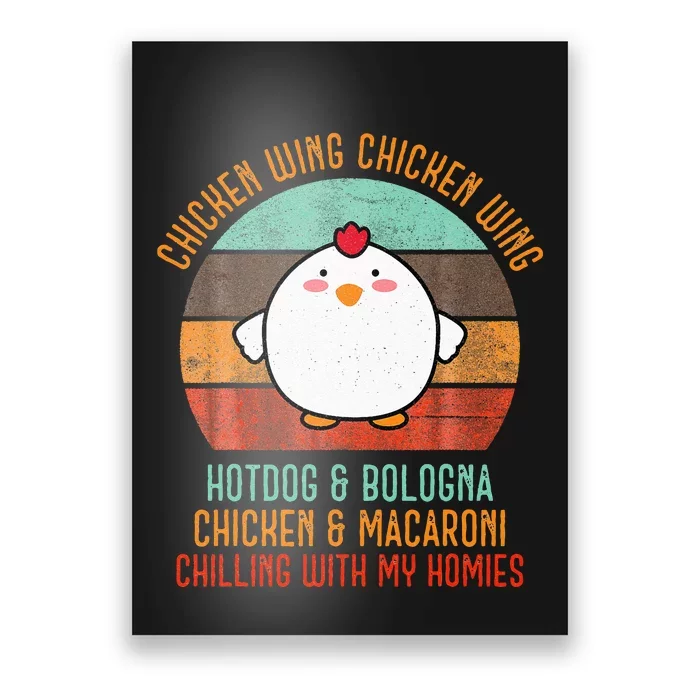 Chicken Wing Chicken Wing Song Lyric Hot Dog Bologna Poster