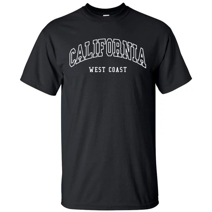 California West Coast Throwback Design Tall T-Shirt