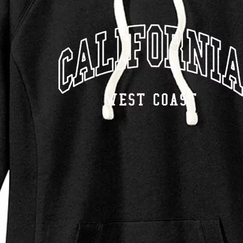 California West Coast Throwback Design Women's Fleece Hoodie