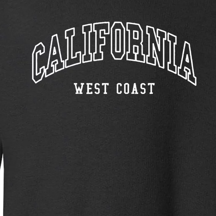 California West Coast Throwback Design Toddler Sweatshirt