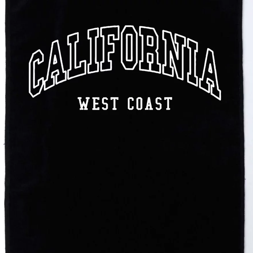 California West Coast Throwback Design Platinum Collection Golf Towel