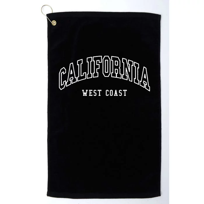 California West Coast Throwback Design Platinum Collection Golf Towel