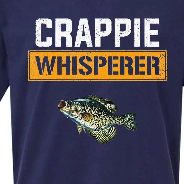 Crappie Whisperer Crappie Fishing Sueded Cloud Jersey T-Shirt