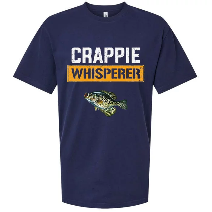 Crappie Whisperer Crappie Fishing Sueded Cloud Jersey T-Shirt