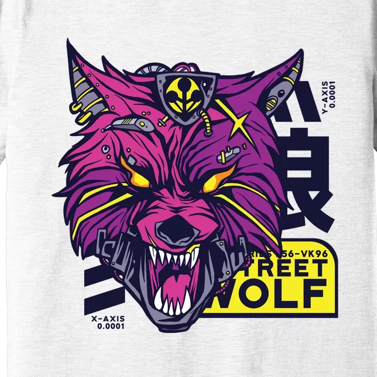 Cyberpunk Wolf Premium T-Shirt