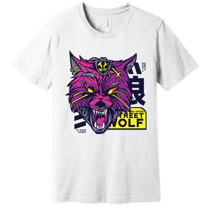 Cyberpunk Wolf Premium T-Shirt