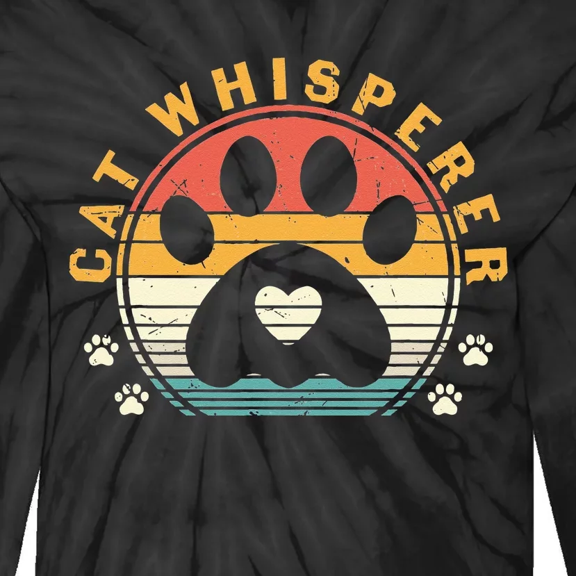 Cat Whisperer Cat Tie-Dye Long Sleeve Shirt