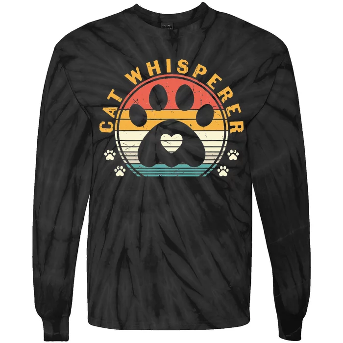 Cat Whisperer Cat Tie-Dye Long Sleeve Shirt