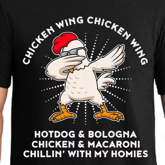 Chicken Wing Chicken Wing Song Lyric Hot Dog Bologna Pajama Set