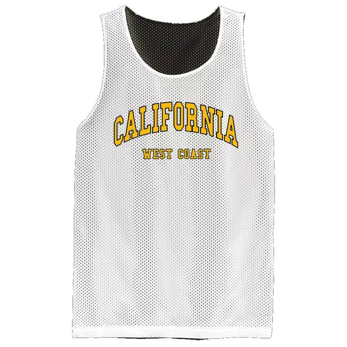 California West Coast Throwback Mesh Reversible Basketball Jersey Tank