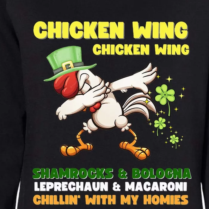 Chicken Wing Chicken Wing Song Hot Dog Bologna St Pattys Day Womens California Wash Sweatshirt