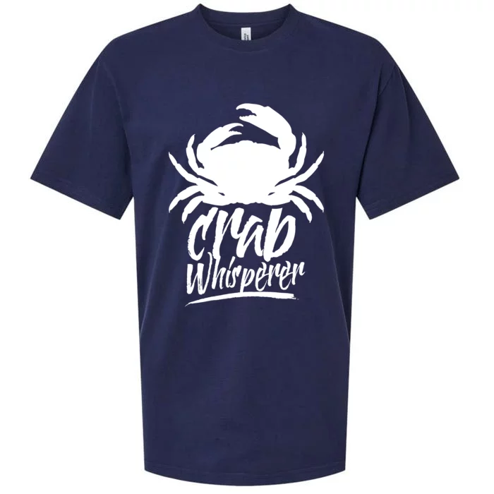 Crab Whisperer Crabs Crabber Crabbing Fishing Sueded Cloud Jersey T-Shirt