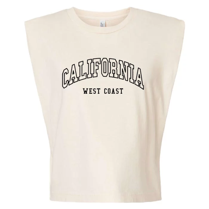 California West Coast Throwback Design Classic Garment-Dyed Women's Muscle Tee