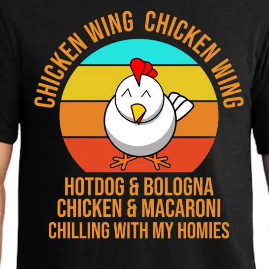 Chicken Wing Chicken Wing Hot Dog And Bologna Pajama Set